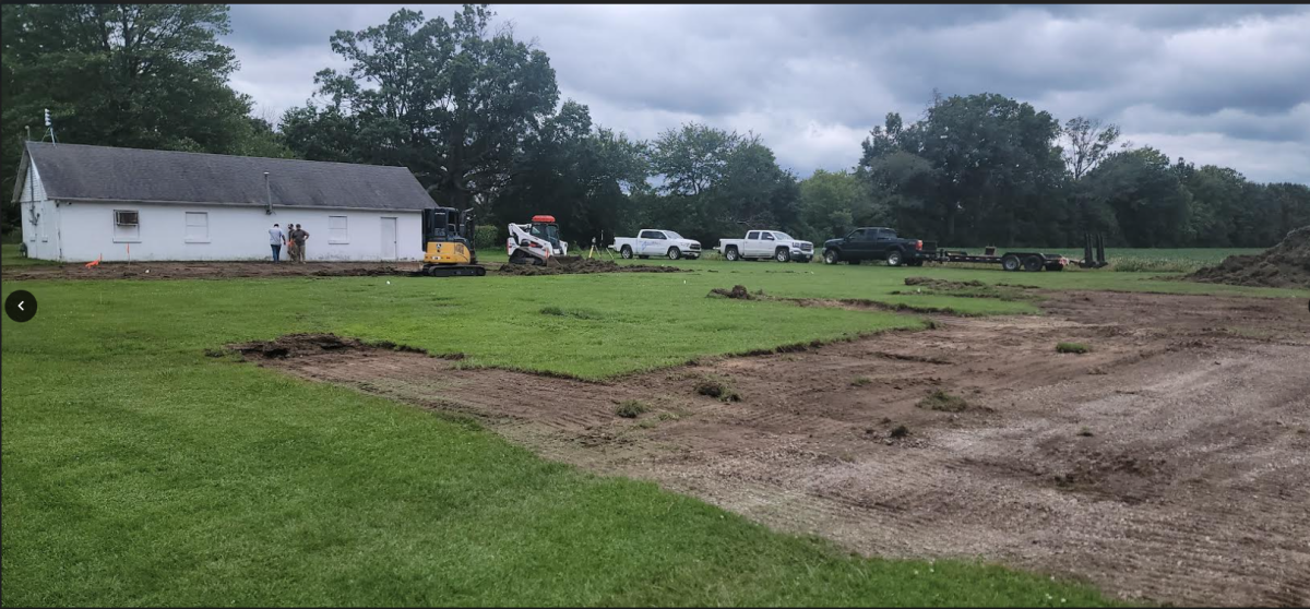 Excavation begins for the new playground